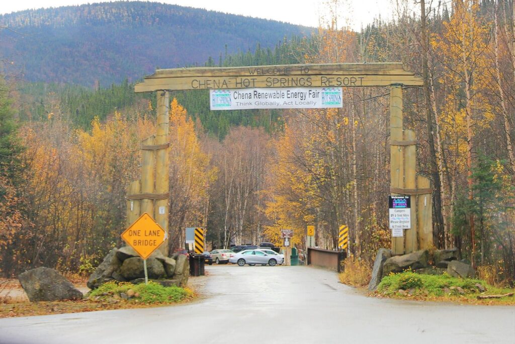 Chena Hot Springs Resort area, east of Fairbanks