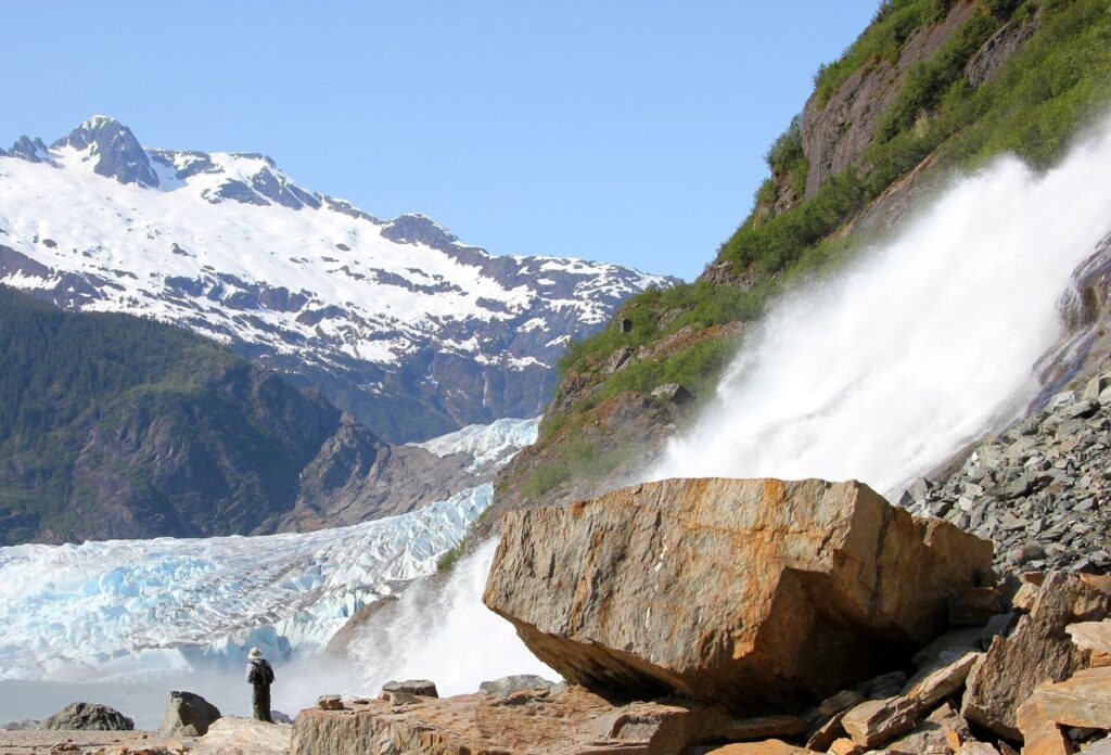 Mendenhall Glacier and Nugget Falls, Juneau