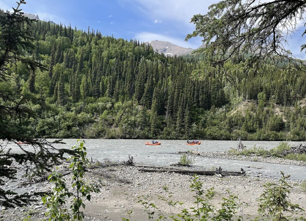 Rafting the Nenana River near Denali